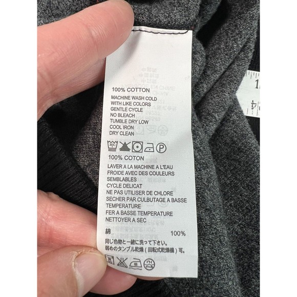 Tommy Bahama Pullover Men's Large Black 1/4‎ Zip Sweater Cotton Long Sleeve - Picture 9 of 9